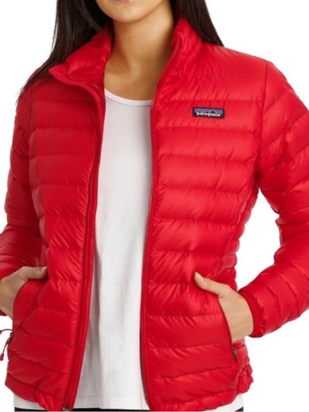 Patagonia girls Red Quilted Puffer Jacket